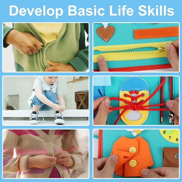 Toddler Busy Board | Preschool Learning Activities