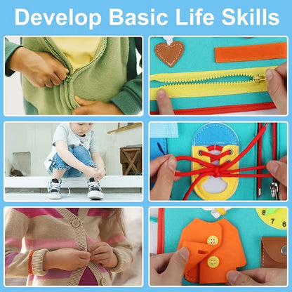 Toddler Busy Board | Preschool Learning Activities