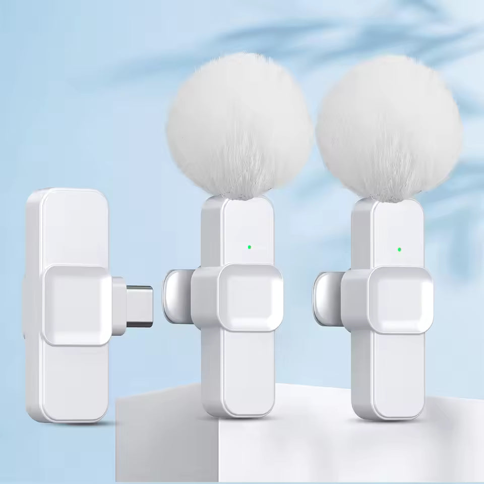 K10 Clip-On Wireless Microphone – Compact Audio & Video Recording Mic for Mobile & PC