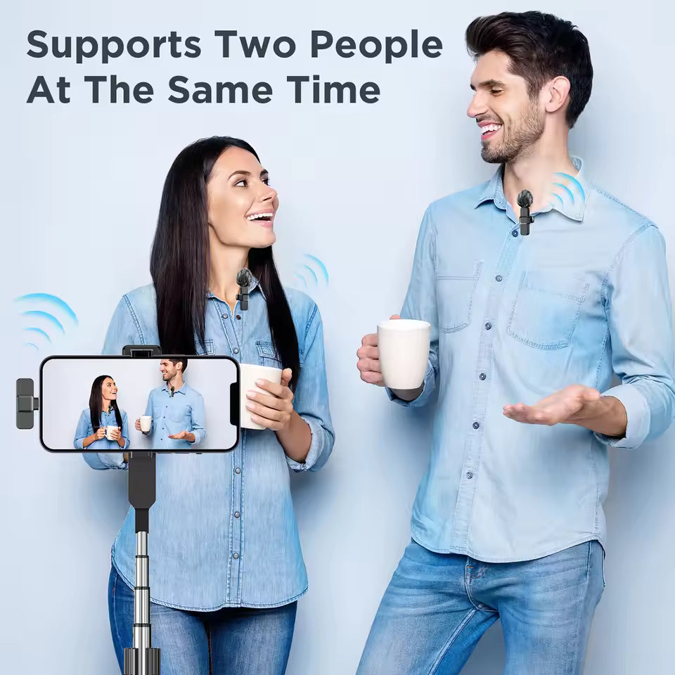 K10 Clip-On Wireless Microphone – Compact Audio & Video Recording Mic for Mobile & PC