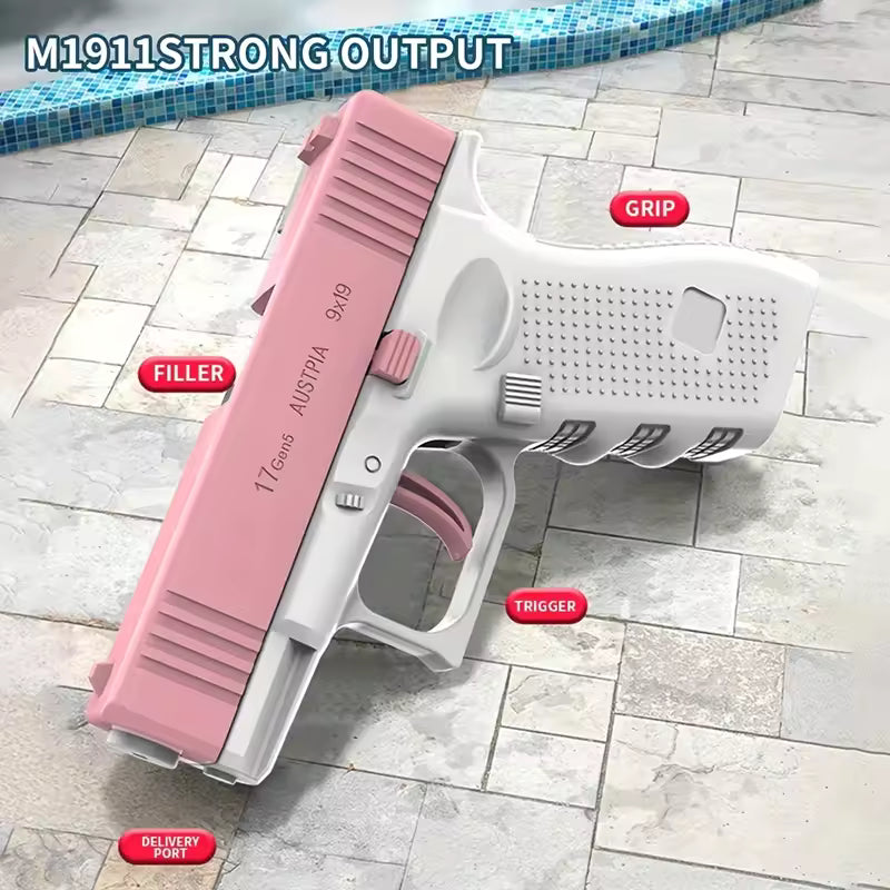 Children’s Mini Water Pistol – Manual Firing Summer Outdoor Toy Gun