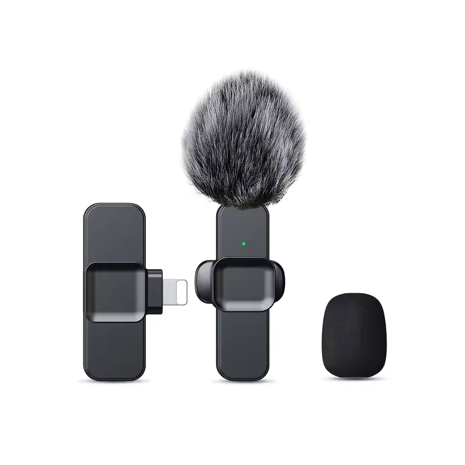 K10 Clip-On Wireless Microphone – Compact Audio & Video Recording Mic for Mobile & PC