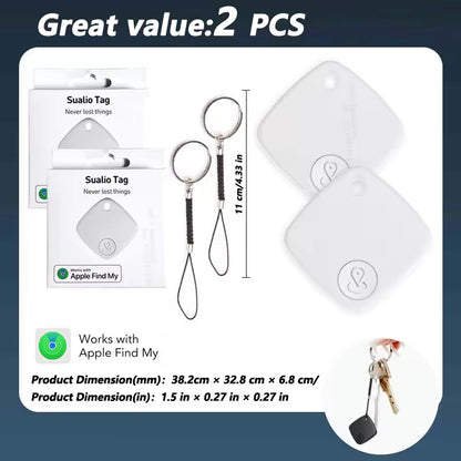GPS Tracking Wallet Card Smart Tag Compatible with Apple Find My Devices