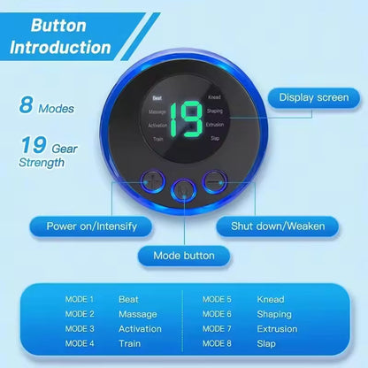 Foot Pressure Relief Massager – Compact Pad with 8 Modes & 19 Levels