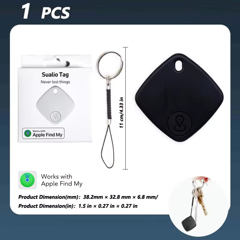 GPS Tracking Wallet Card Smart Tag Compatible with Apple Find My Devices