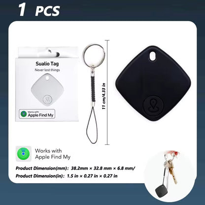 GPS Tracking Wallet Card Smart Tag Compatible with Apple Find My Devices