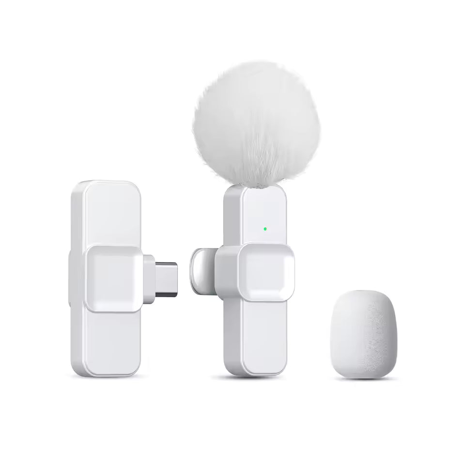 K10 Clip-On Wireless Microphone – Compact Audio & Video Recording Mic for Mobile & PC