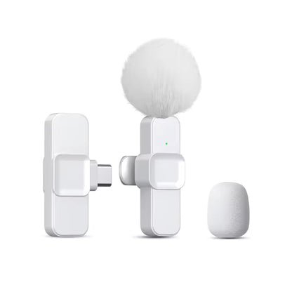 K10 Clip-On Wireless Microphone – Compact Audio & Video Recording Mic for Mobile & PC