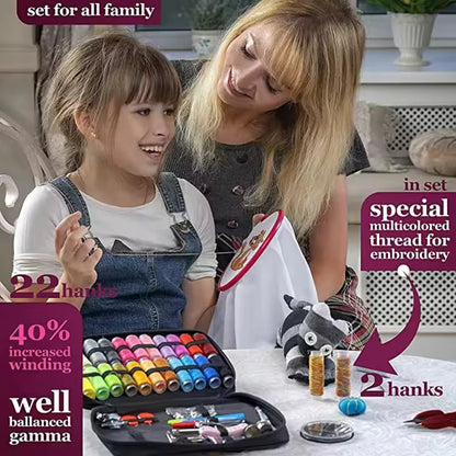 All-in-One Sewing Kit with Thread, Needles & Accessories for Beginners