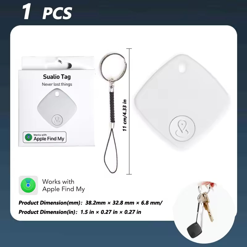 GPS Tracking Wallet Card Smart Tag Compatible with Apple Find My Devices